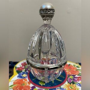 Lenox -Crystal Egg with Faux “Diamond/Pearl” Accents Trinket Holder